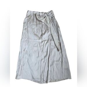 Club Monaco Ivory Ruffled Waist Maxi Skirt Size 2 EUC